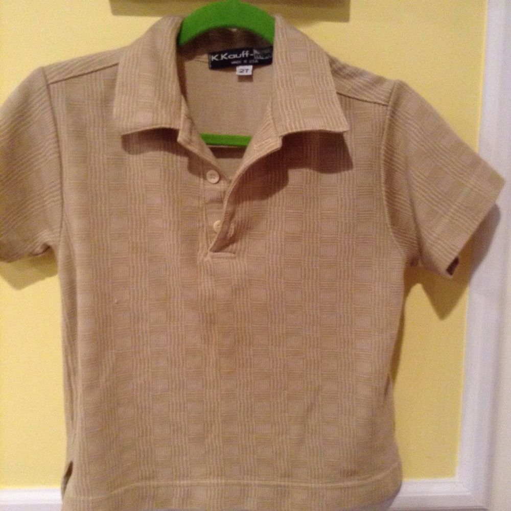 Kids Short Sleeve knit collared shirt